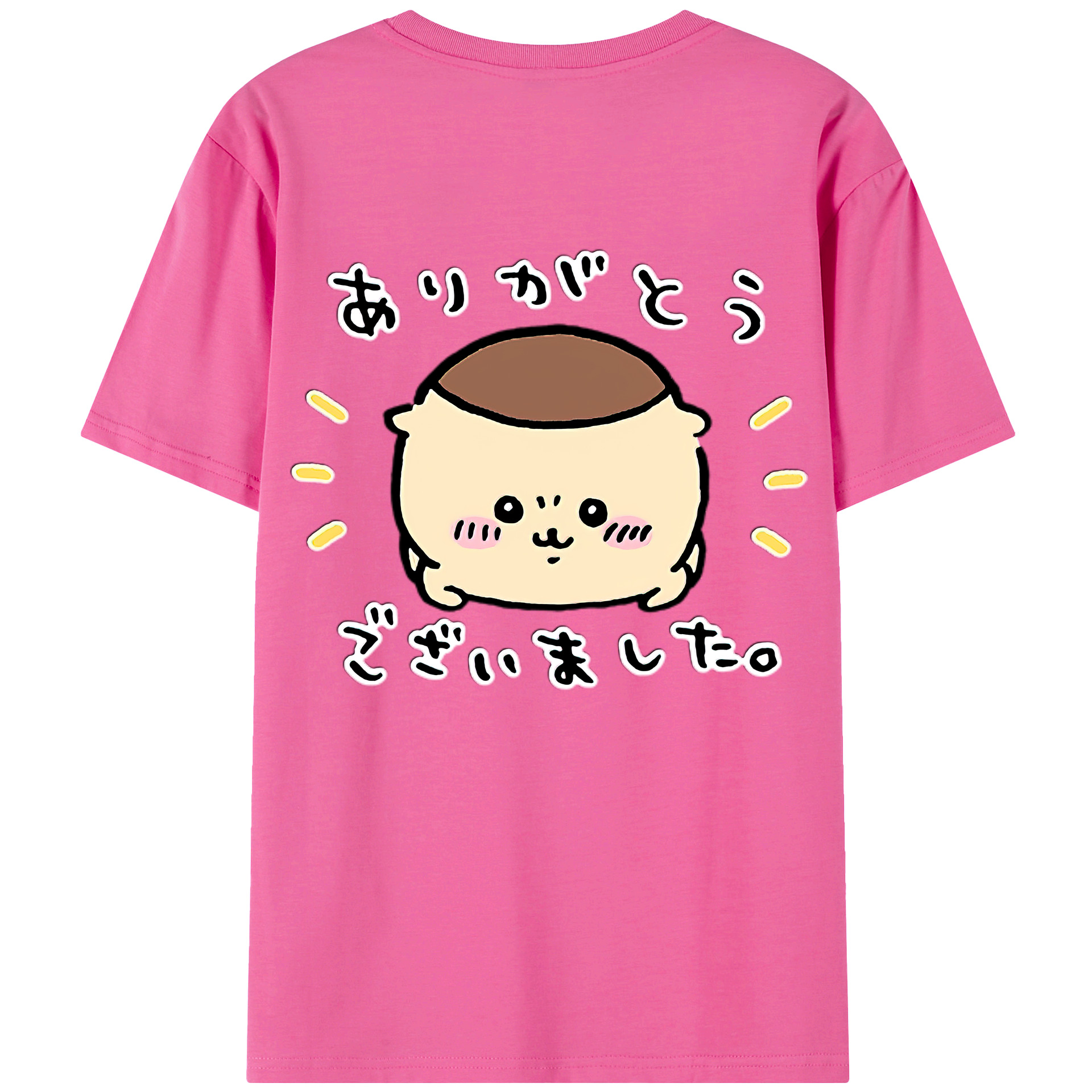 （画像用） ちいかわ くりまんじゅう Chii-kawa kuri manjū レディース半袖Tシャツ(バックプリント)